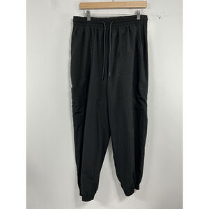 Womans Stretchtech Quick Dry Pullon Pants Medium Black Jogger Style Pockets